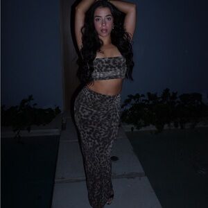 2 piece PLT cheetah set